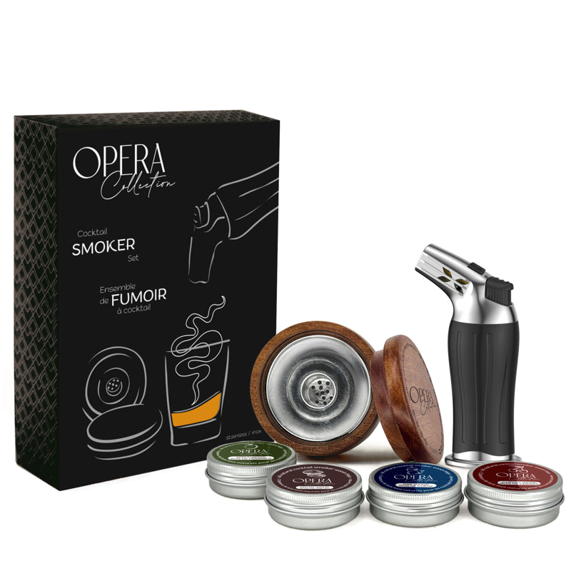 OPERA Ensemble de fumoir à cocktail    - Danesco - Kits d'accessoires pour cocktails -  - La Guilde Culinaire