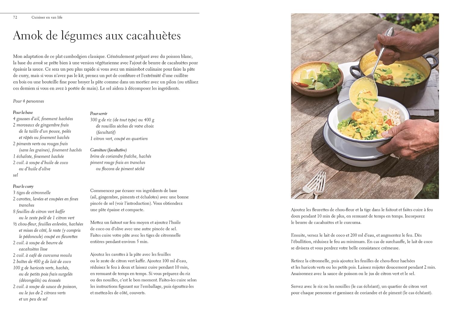 Cuisiner en van life    - Hachette Ed. - Livre de cuisine - 