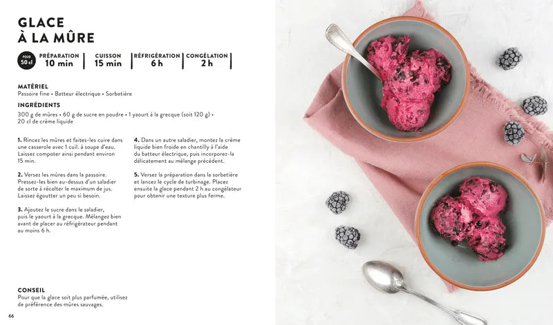 Glaces et sorbets    - Hachette Ed. - Livre de pâtisserie -  - La Guilde Culinaire