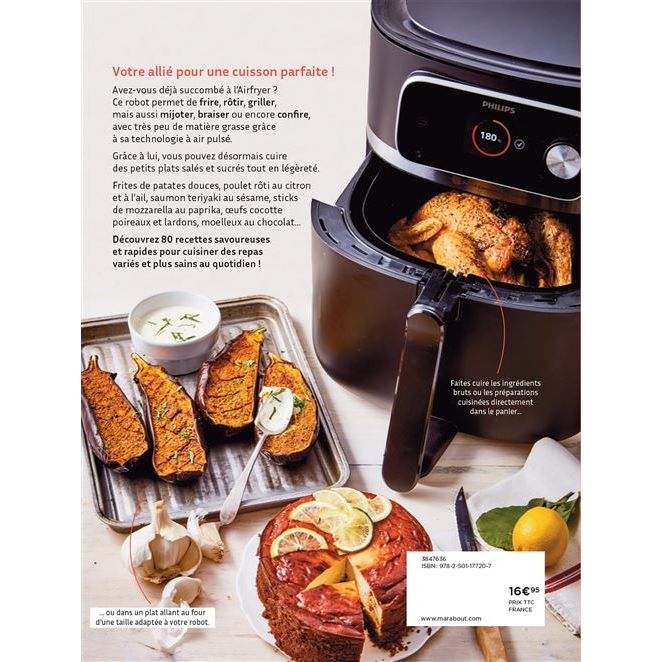 Airfryer : le robot qui cuit tout    - Marabout - Livre de cuisine -  - La Guilde Culinaire