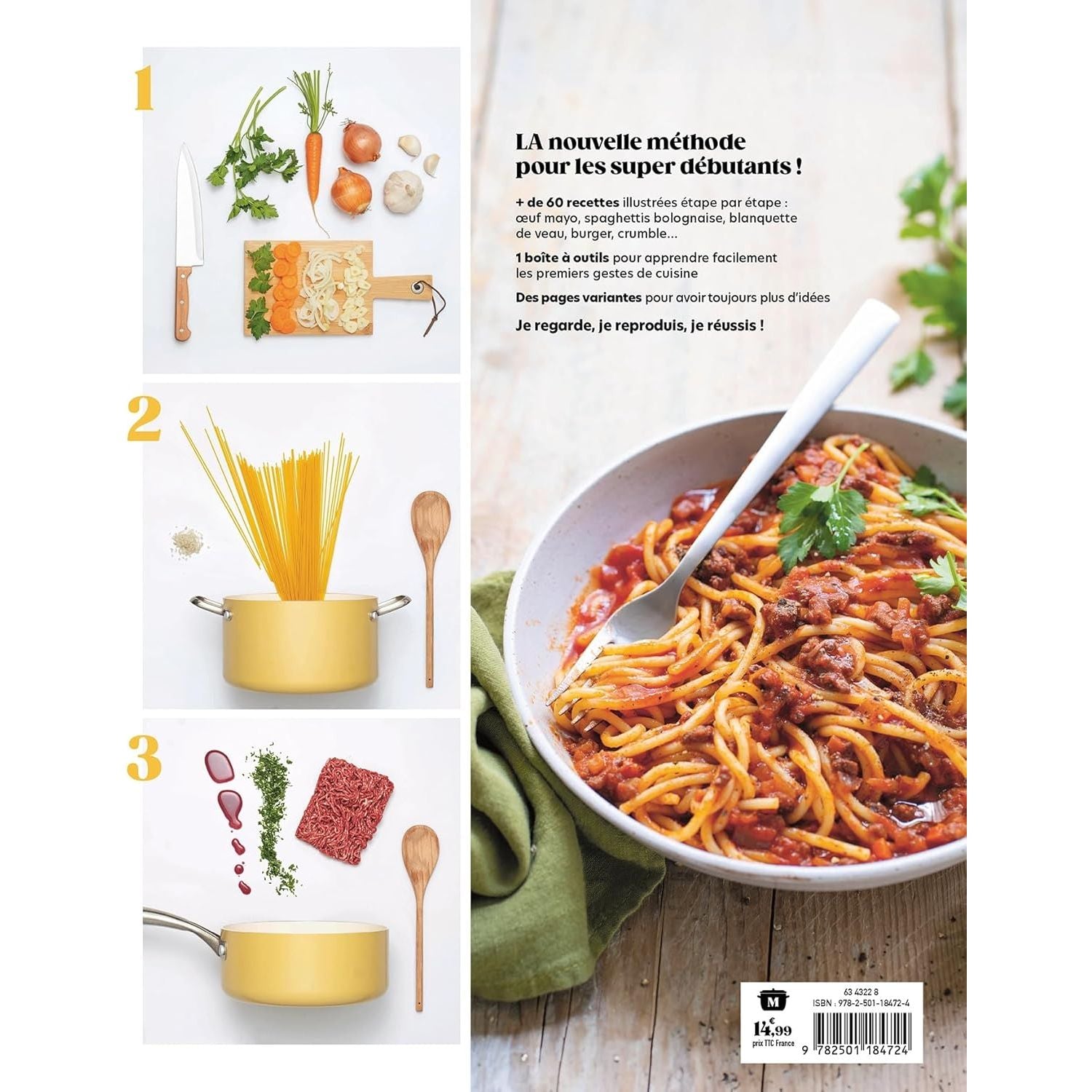 J'apprends à cuisiner - Les recettes basiques    - Marabout - Livre de cuisine -  - La Guilde Culinaire