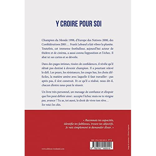 Y croire pour soi - Une histoire de force et de confiance, y croire pour soi    - Le Courrier du Livre - Livre -  - La Guilde Culinaire