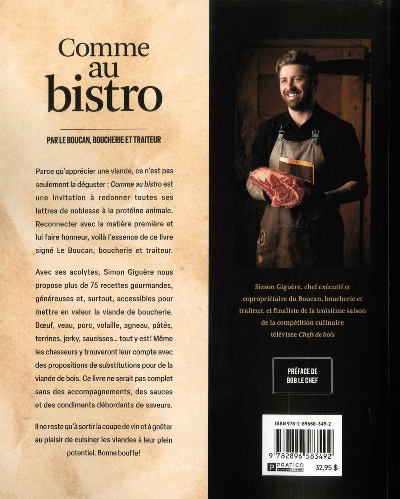 Comme au bistro : 75 recettes gourmandes de viandes tendres et savoureuses    - Pratico Ed. - Livre de cuisine - 