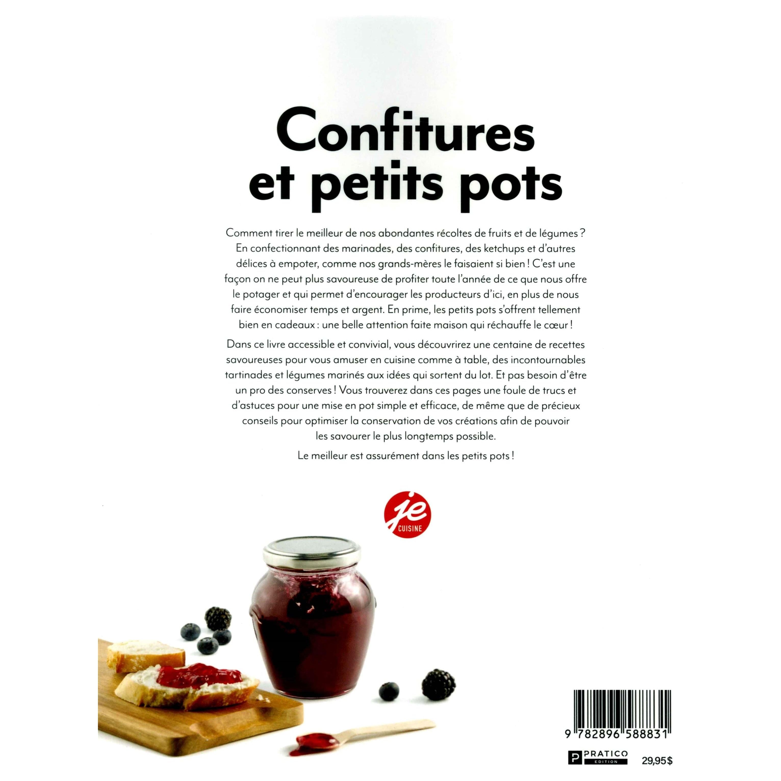 Confitures et petits pots    - Pratico Ed. - Livre de cuisine -  - La Guilde Culinaire