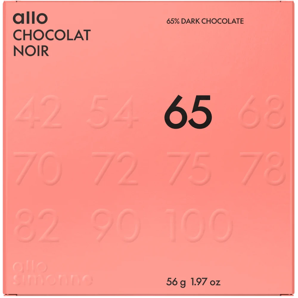 Tablette chocolat Noir 65%- Colombie et Équateur - Allo Simonne - Tablette de chocolat - - La Guilde Culinaire