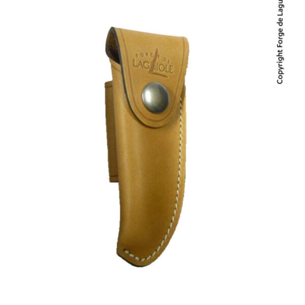 Etui en Cuir Buron 11 cm – Laguiole Fauve   - Laguiole - Couteau de poche - B 2 F - La Guilde Culinaire