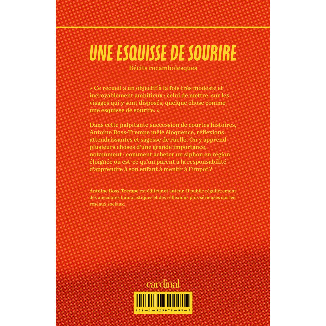 Une esquisse de sourire    - Cardinal Ed. - Livre de bien-être -  - La Guilde Culinaire