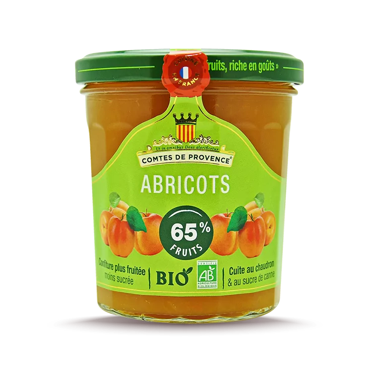 Tartinade d'abricots biologique 320 ml / 10,8 oz  - Comtes de Provence