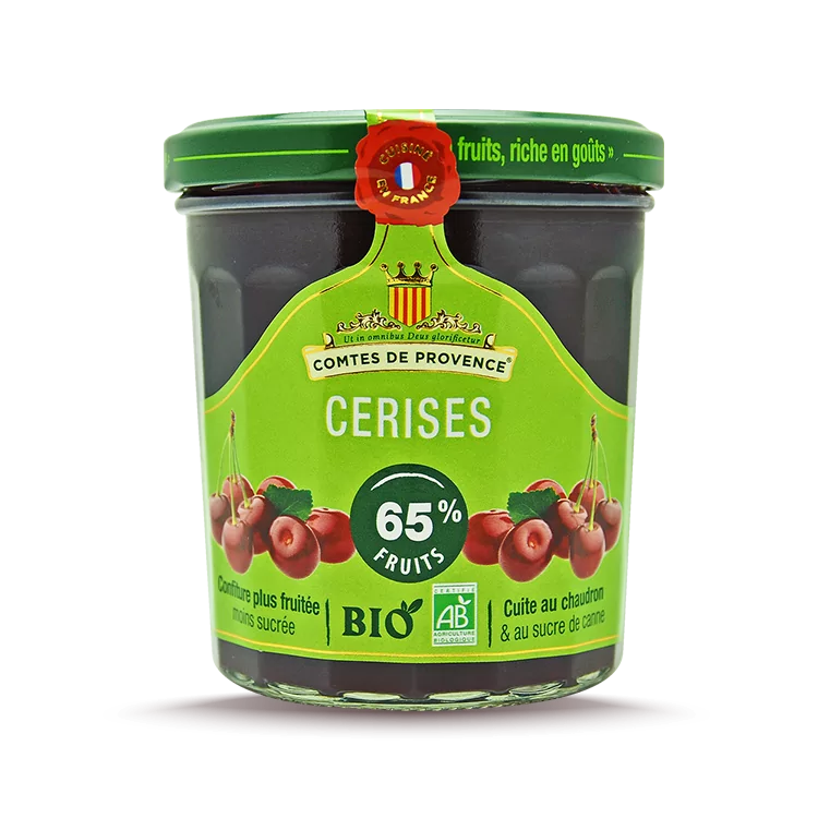 Tartinade de cerises BIO 320 ml / 10,8 oz  - Comtes de Provence