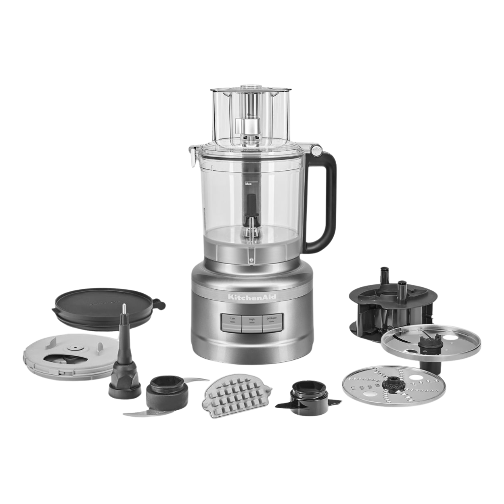 Robot culinaire de 13 tasses avec kit de découpe en dés - KitchenAid Contour Argent   - Kitchenaid - Robot mélangeur - KFP1319CU