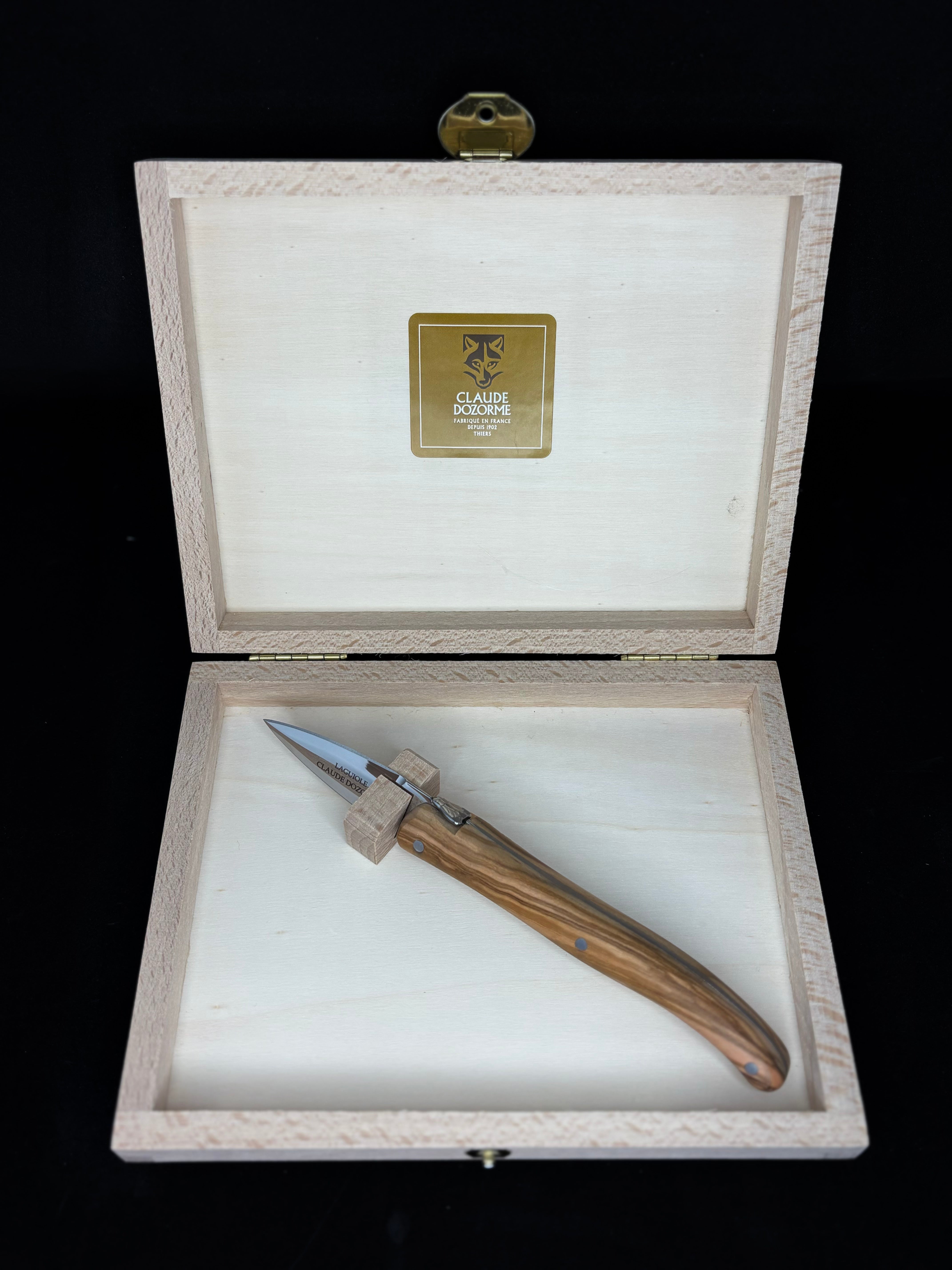 Coffret lancette à huître Laguiole, Olivier - Claude Dozorme - Couteau à huître - - La Guilde Culinaire