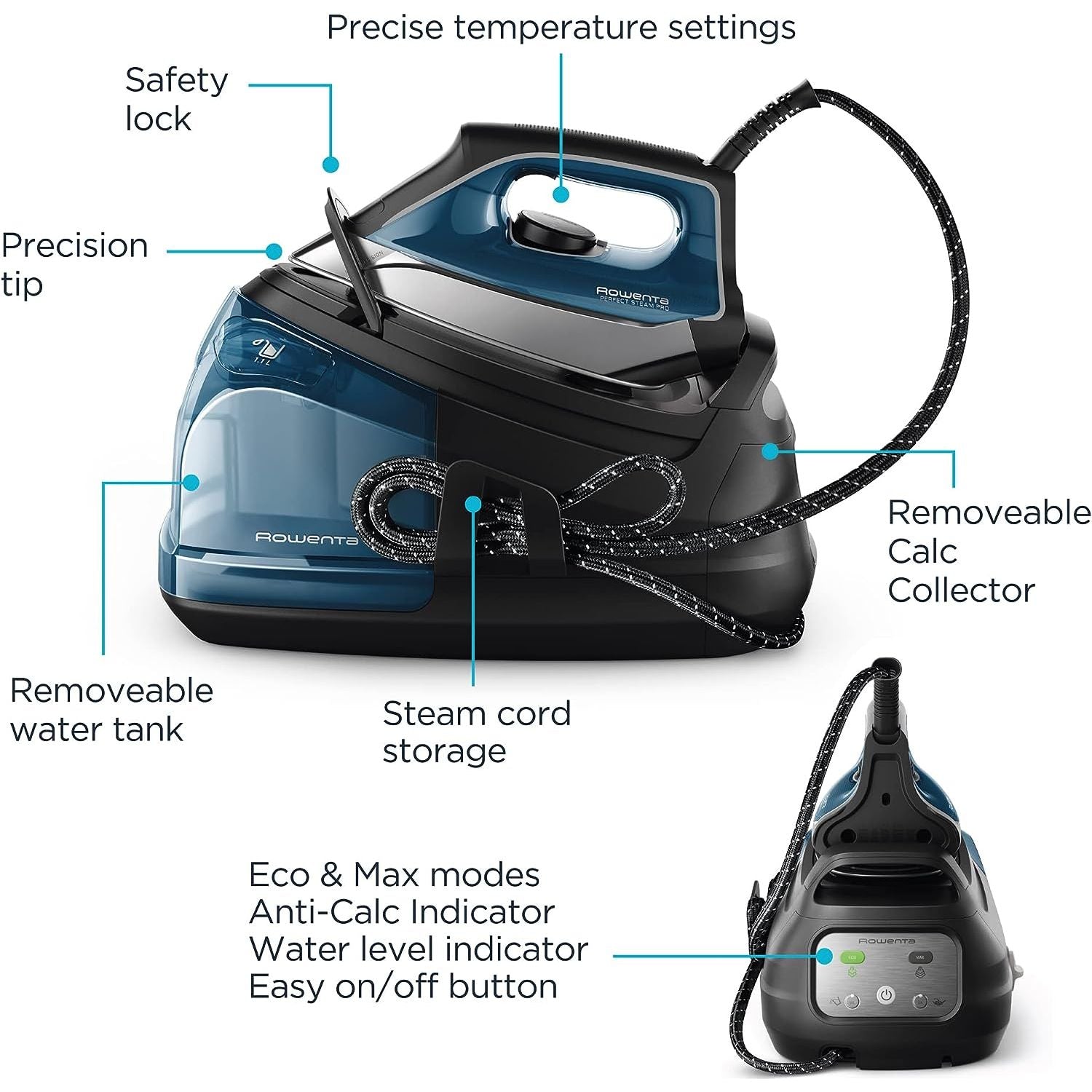 Deals Rowenta Perfect Steam Pro Iron Steamer