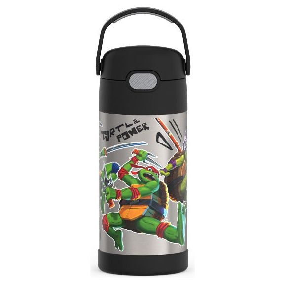 Bouteille d'eau funtainer avec paille 12oz - Tortue Ninja    - Thermos - Bouteille d'eau -  - La Guilde Culinaire