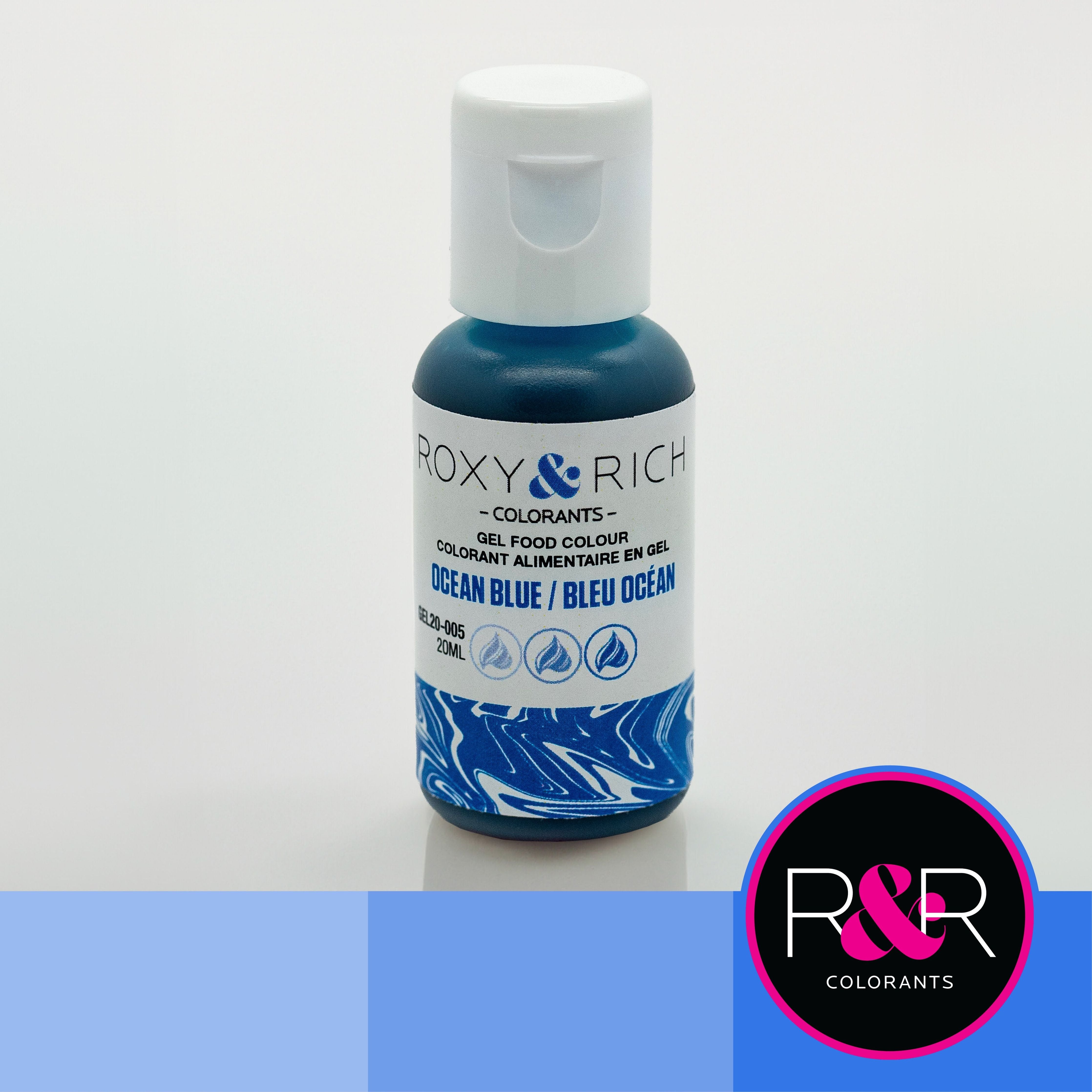 Gel colorant - Océan Bleu (20ml)    - Roxy & Rich - Colorant alimentaire -  - La Guilde Culinaire