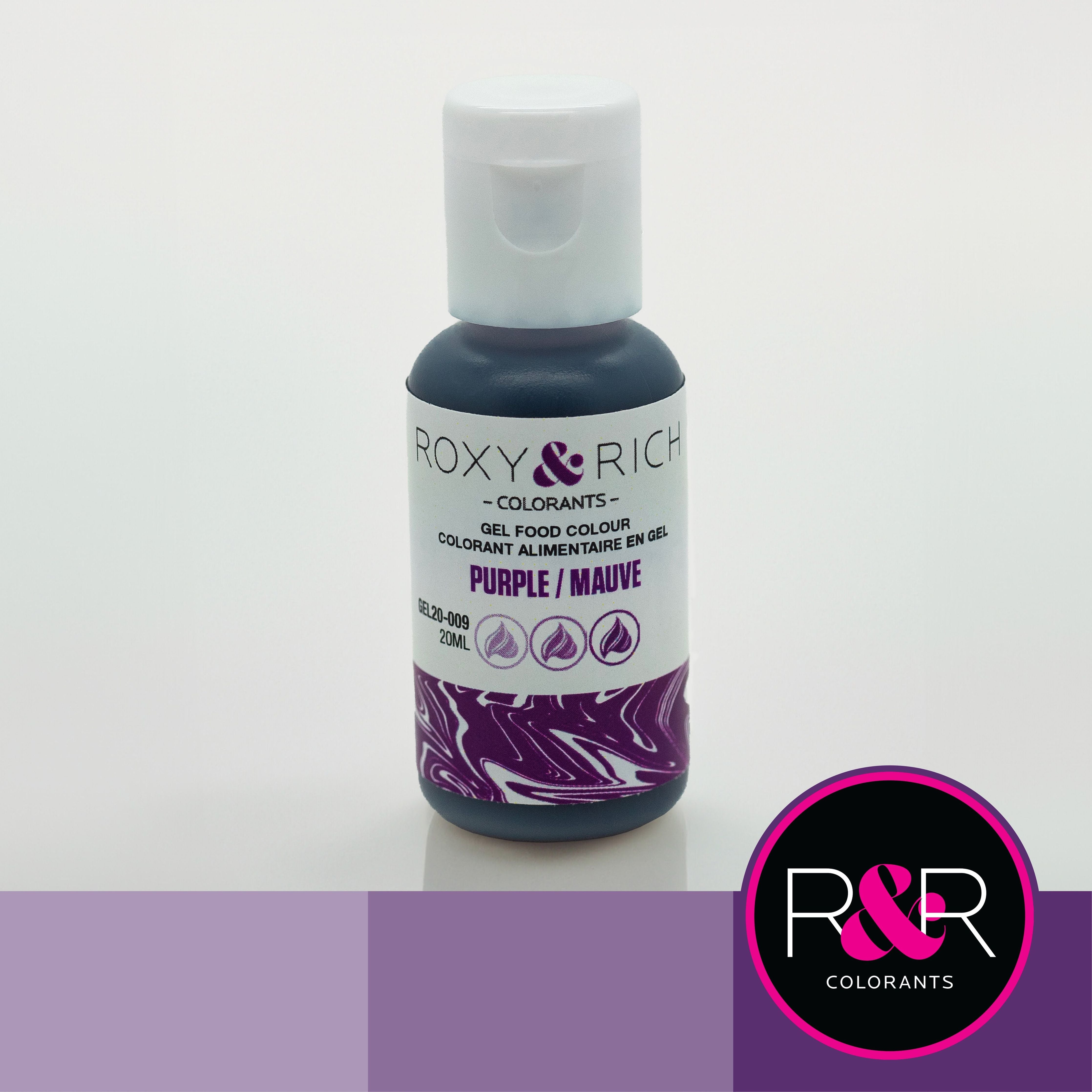 Gel colorant - Mauve (20ml)    - Roxy & Rich - Colorant alimentaire -  - La Guilde Culinaire