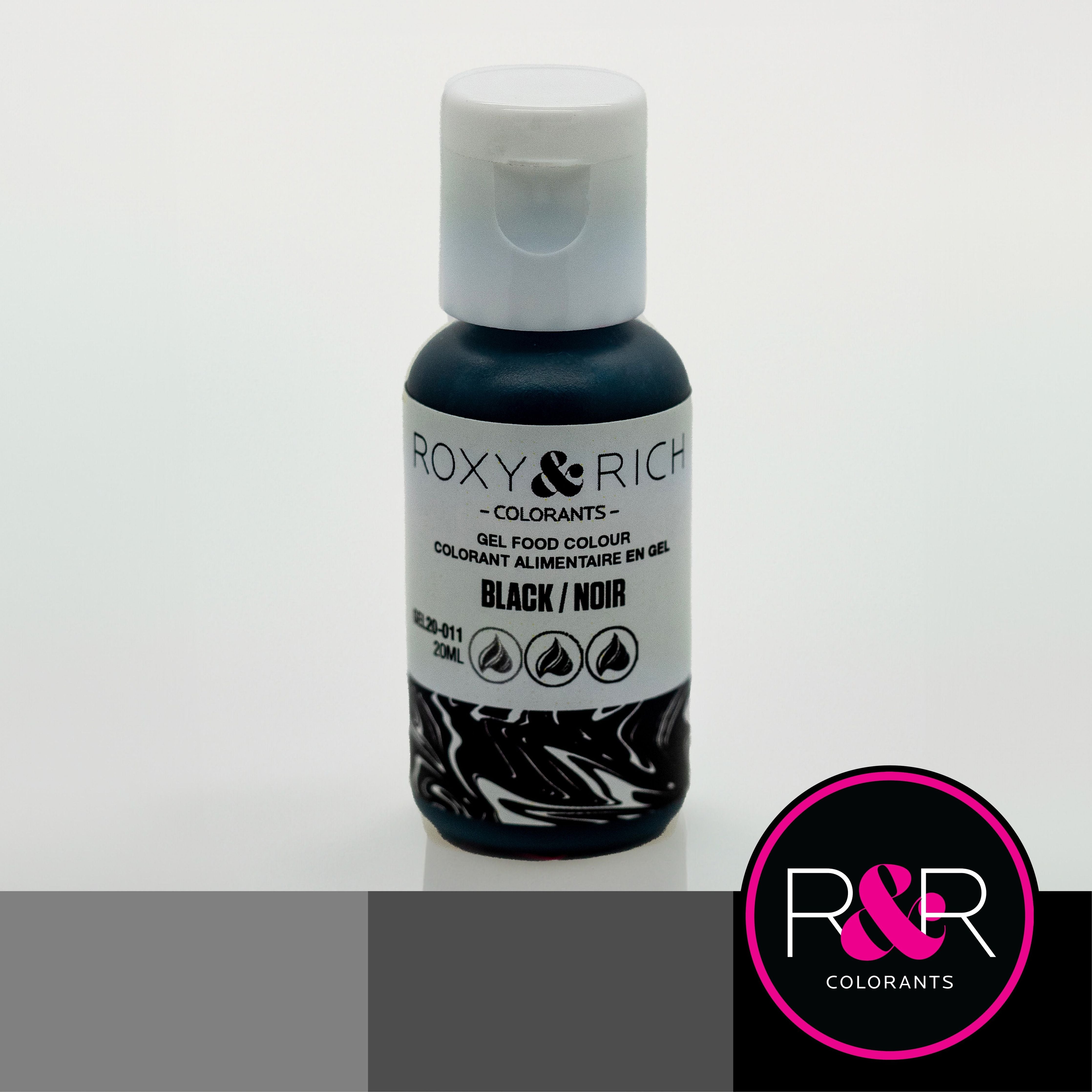 Gel colorant - Noir (20ml)    - Roxy & Rich - Colorant alimentaire -  - La Guilde Culinaire