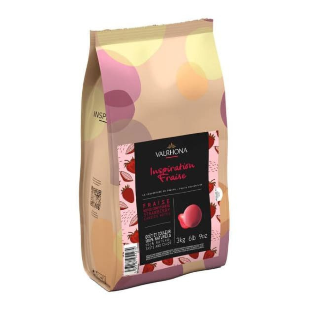 Chocolat fruits Inspiration Fraise, Valrhona 3 kg / 6.61lbs - Valrhona - Chocolat - 883050 - La Guilde Culinaire