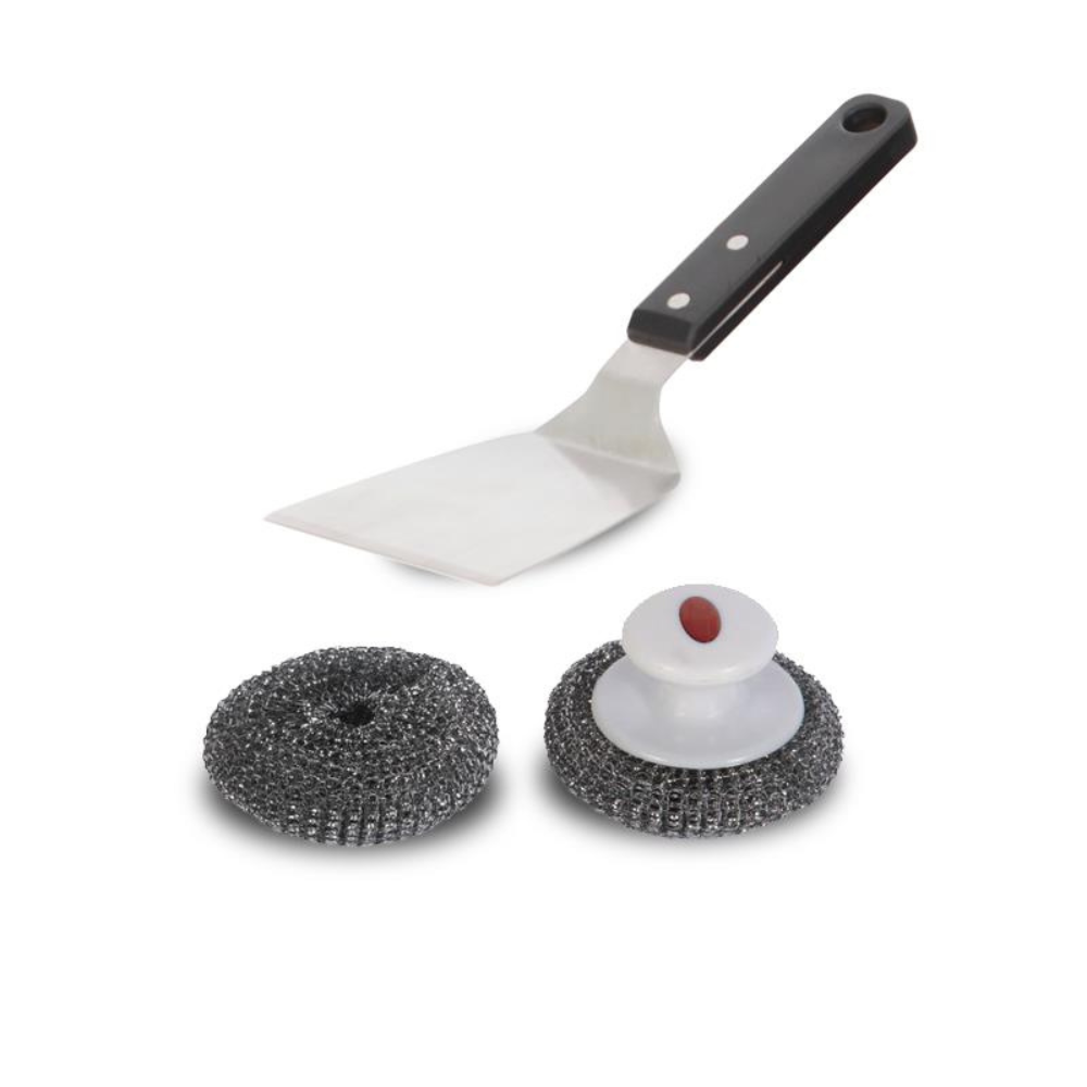 Kit nettoyage (1 spatule + boules inox) - Le Marquier    - Le Marquier - Kit de nettoyage - 