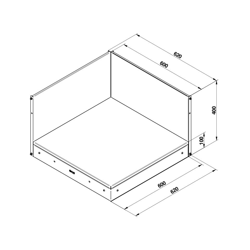 Plateau d'angle    - ENO - Accessoire pour modules -  - La Guilde Culinaire