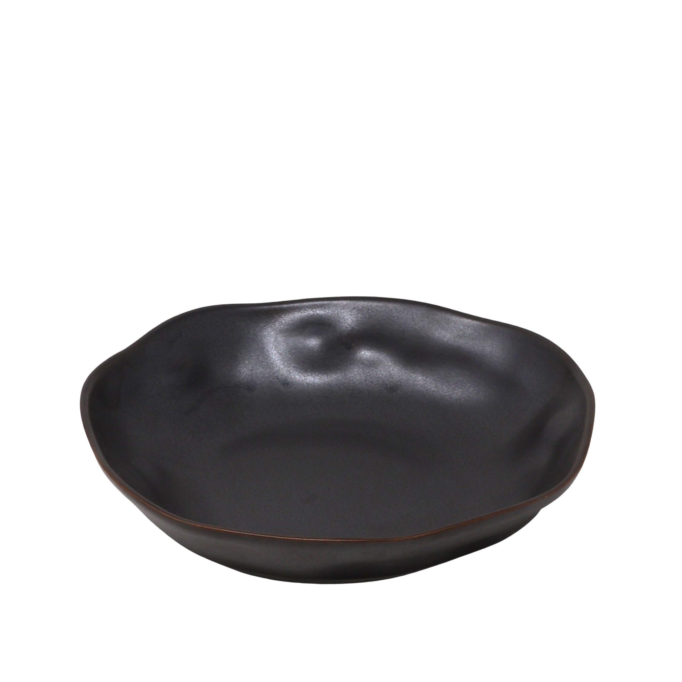 Assiette Profonde Organique Noir 8"    - Planet Tableware - Assiette -  - La Guilde Culinaire