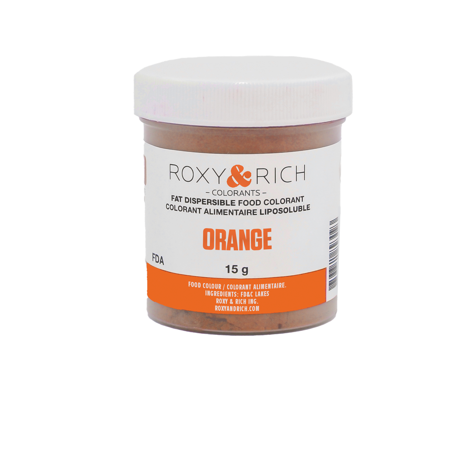 Colorant Alimentaire Liposoluble Orange 15gr - Roxy & Rich - Colorant alimentaire liposoluble - P15-B02 - La Guilde Culinaire