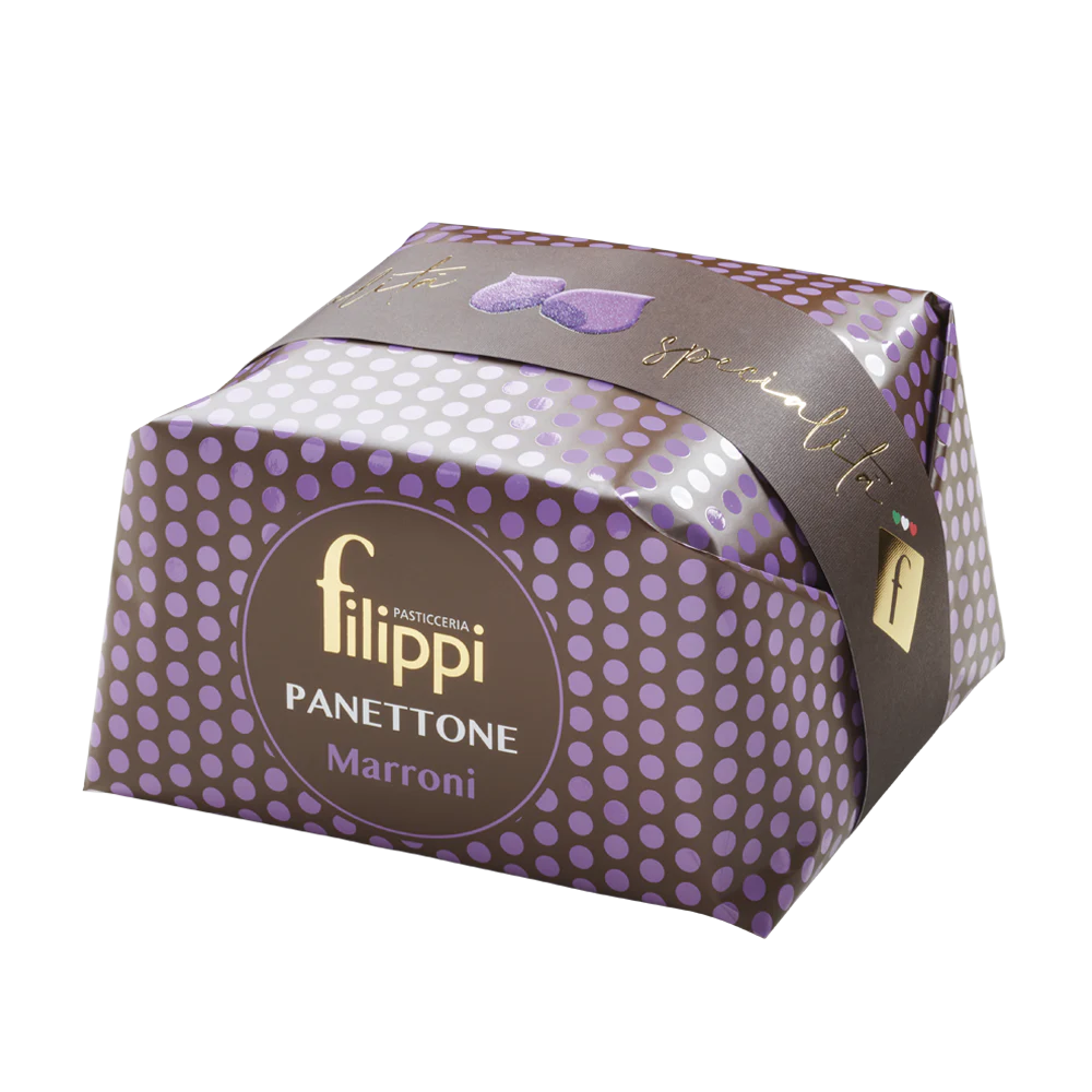 Panettone aux marrons glacés 500g    - Filippi Pâtisserie - Panettone -  - La Guilde Culinaire