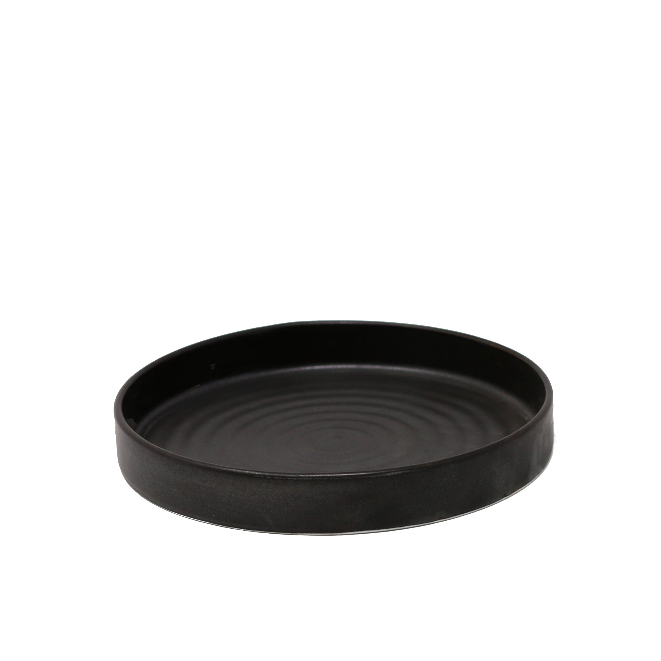 Assiette silo ronde noire 6.2"    - Planet Tableware - Assiette -  - La Guilde Culinaire