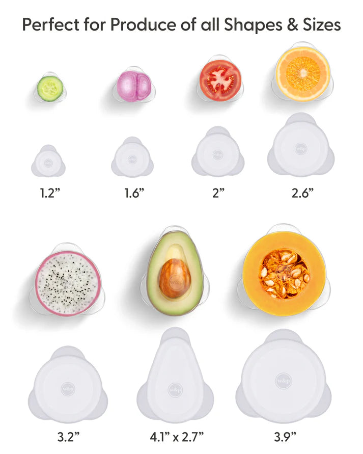 Couvercles pour fruits et légumes en silicone    - W&P - Couvercle silicone -  - La Guilde Culinaire