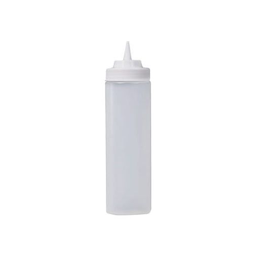 Bouteille à pression à ouverture large en plastique transparent 24 Oz    - SG - Bouteille à condiment -  - La Guilde Culinaire