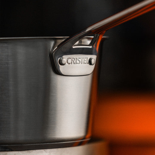 Casserole inox brossé Cristel - Collection 1826    - Cristel - Casserole -  - La Guilde Culinaire