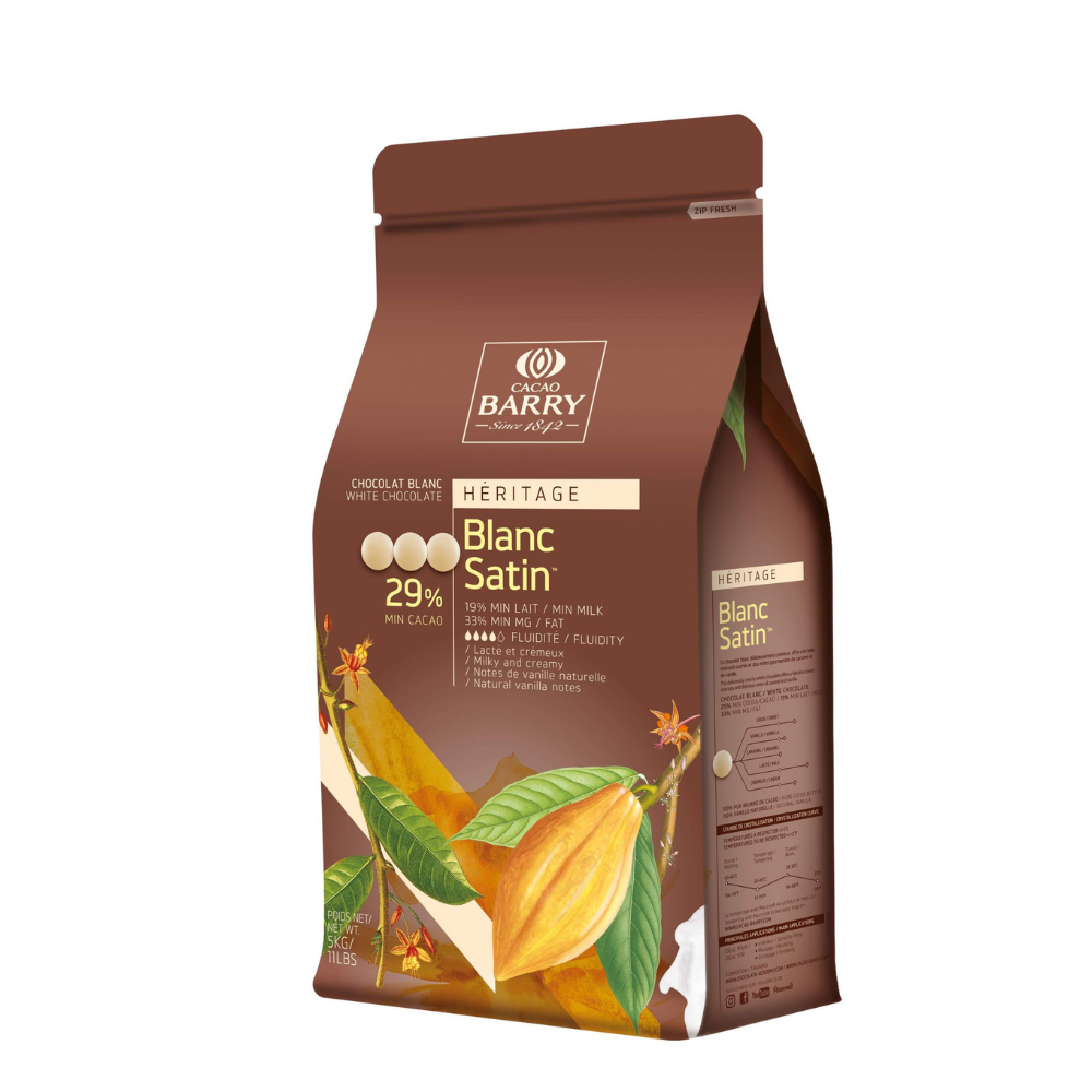 Chocolat Blanc Satin 29% cacao 5kg   - Cacao Barry - Chocolat blanc - CHW-Q29SATI-CA-U77
