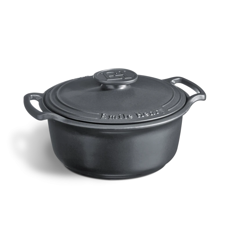 Cocotte Sublime 4L - Emile Henry Ardoise   - Emile Henry - Cocotte - 91774740 - La Guilde Culinaire