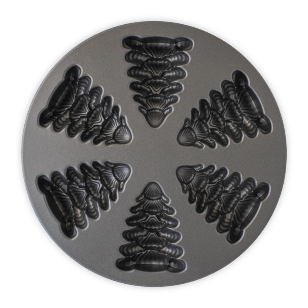 Moule à gâteau 6 mini sapins Silver    - Nordic Ware - Moule à gâteaux -  - La Guilde Culinaire