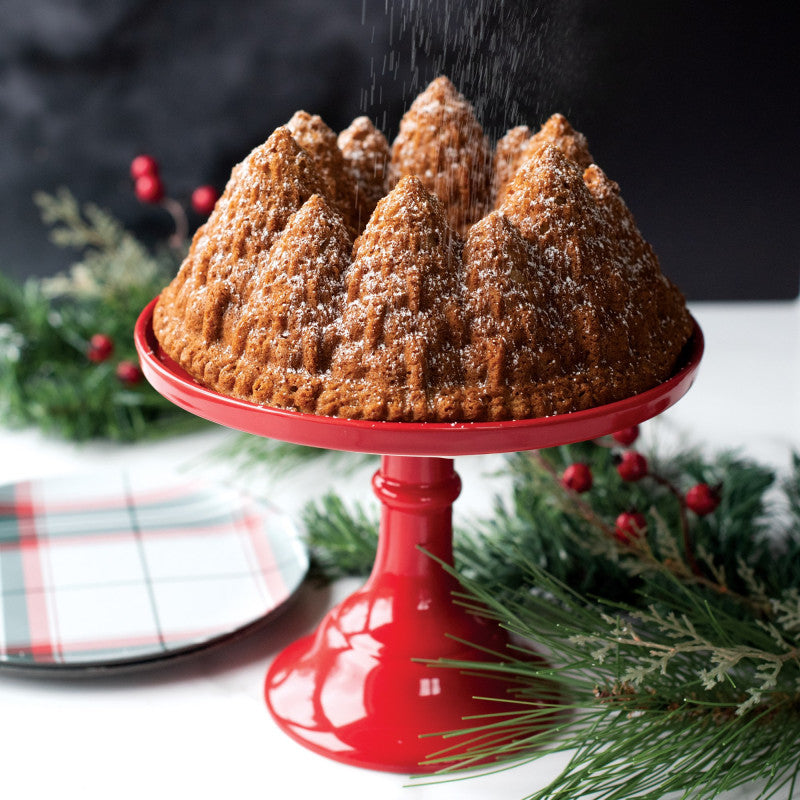 Moule à gâteau Bundt Forêt de sapins Silver    - Nordic Ware - Moule à gâteaux -  - La Guilde Culinaire