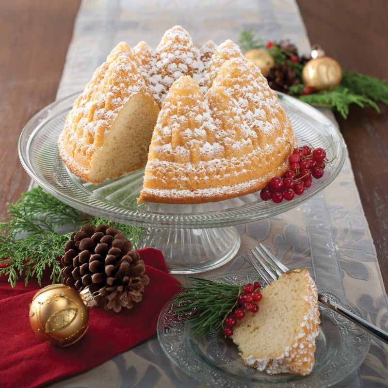 Moule à gâteau Bundt Forêt de sapins Silver    - Nordic Ware - Moule à gâteaux -  - La Guilde Culinaire