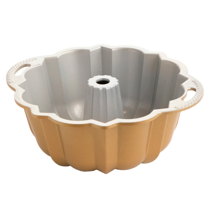 Moule à gâteau Bundt Original Gold avec poignées    - Nordic Ware - Moule à gâteaux -  - La Guilde Culinaire