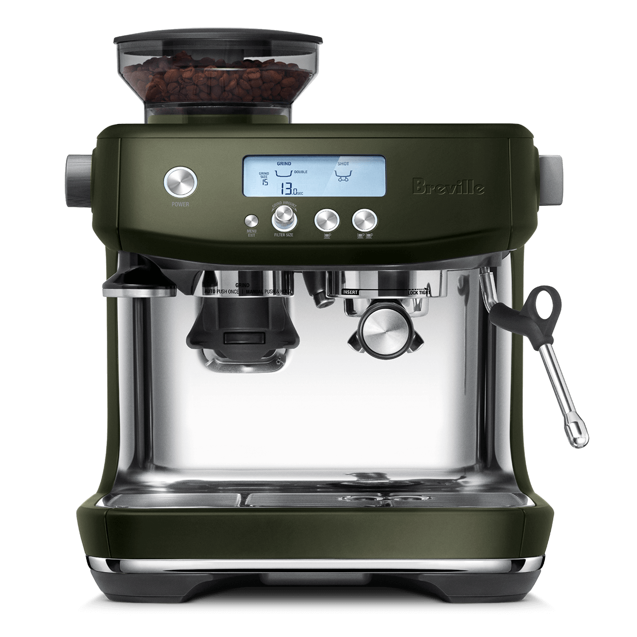 Machine à Café The Barista Pro Tapenade d’olive   - Breville - Machine à espresso - BES878OLT1BNA1 - La Guilde Culinaire