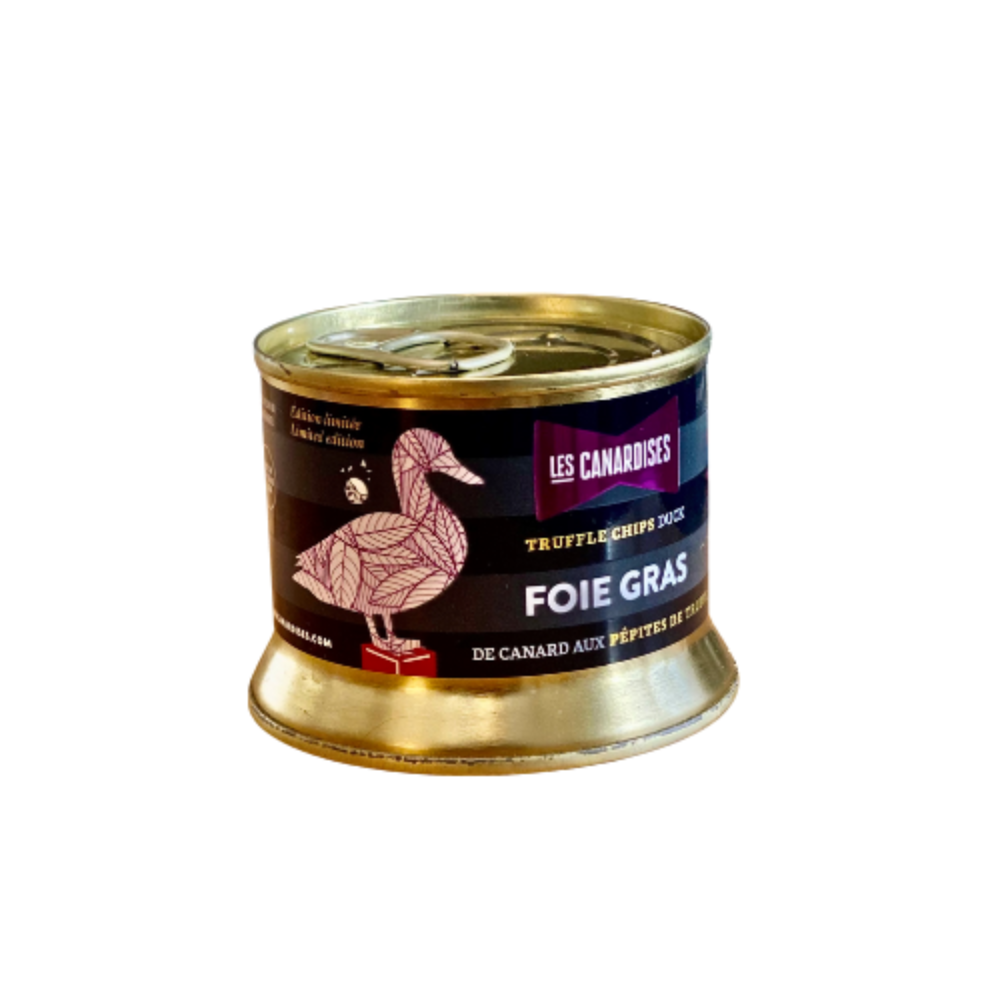 Bloc de Foie Gras de canard aux pépites de truffes 140g    - Les Canardises - Pâté -  - La Guilde Culinaire