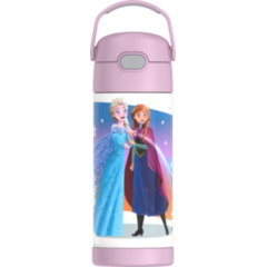 Bouteille d'eau FUNtainer avec paille 14oz (410 ml) - La Reine Des Neiges    - Thermos - Bouteille d'eau -  - La Guilde Culinaire