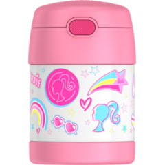 Contenant alimentaire FUNtainer avec cuillère 10oz (290 ml)  - Barbie    - Thermos - Contenant pour aliment -  - La Guilde Culinaire