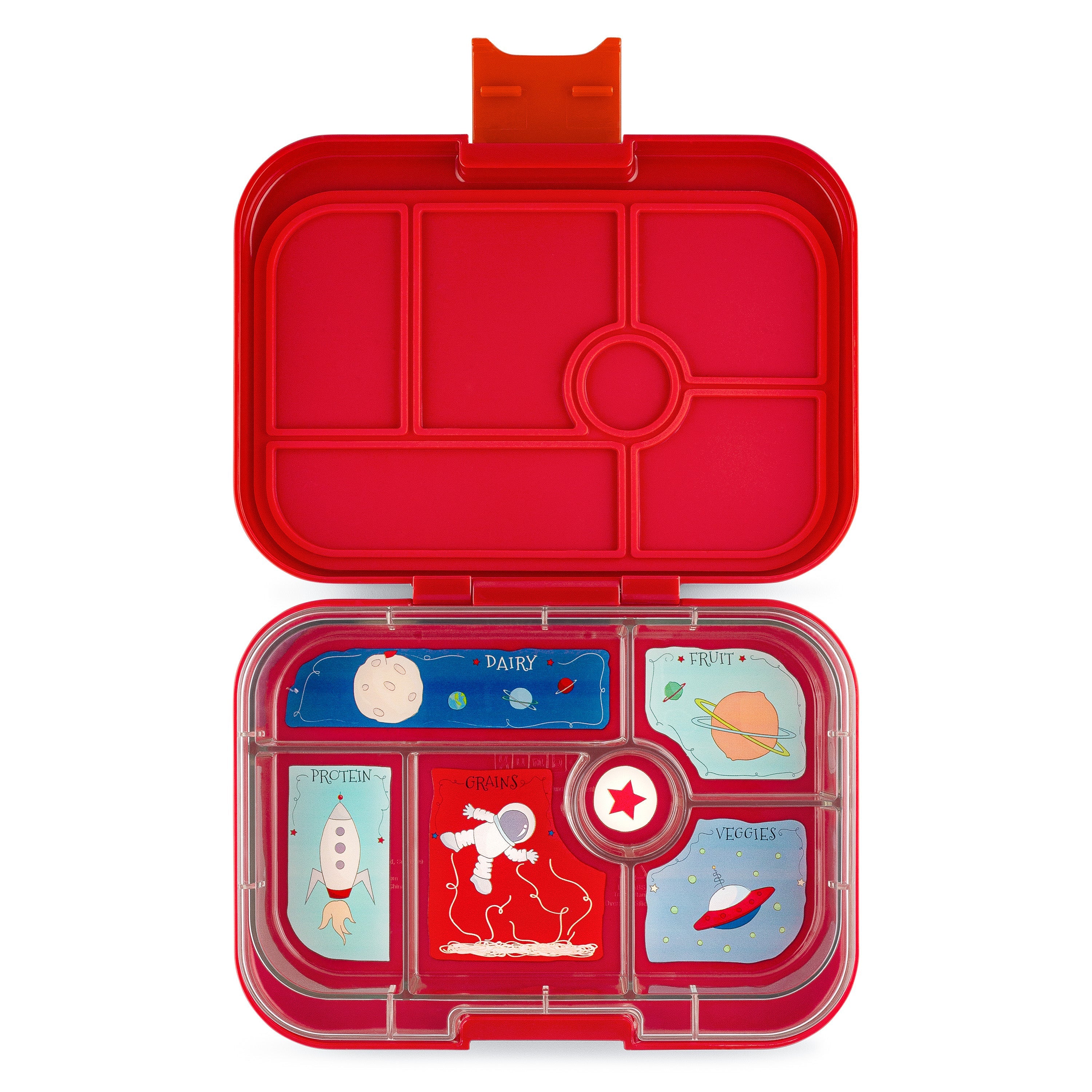 Yumbox Bento – Original – Roar Red avec plateau Rocket (6 compartiments)    - Yumbox - Boîte à repas -  - La Guilde Culinaire