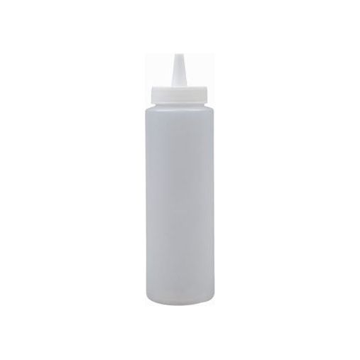 Bouteille à pression en plastique transparent 8 Oz    - SG - Bouteille à condiment -  - La Guilde Culinaire