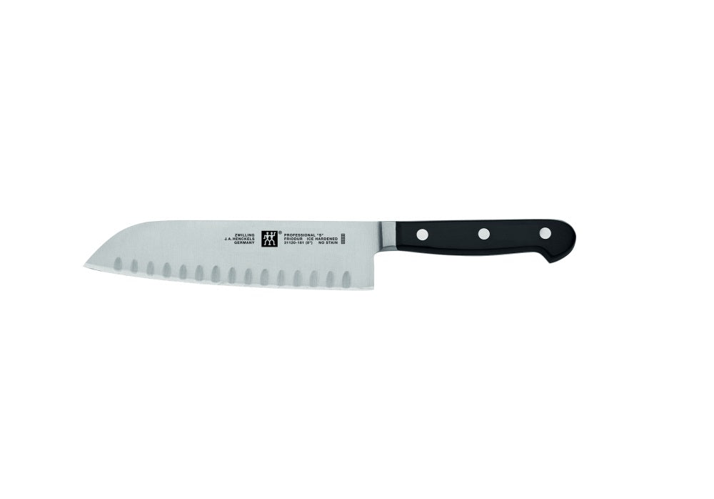 Zwilling Professionnel S -  Couteau santoku alvéolé 7" !    - Zwilling - Couteau Japonais -  - La Guilde Culinaire