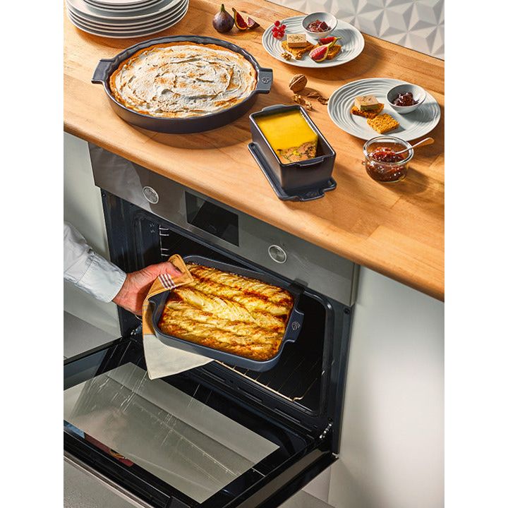 APPOLIA - Plat four en céramique rectangle écru 25cm-10"    - Peugeot - Plat pour four -  - La Guilde Culinaire