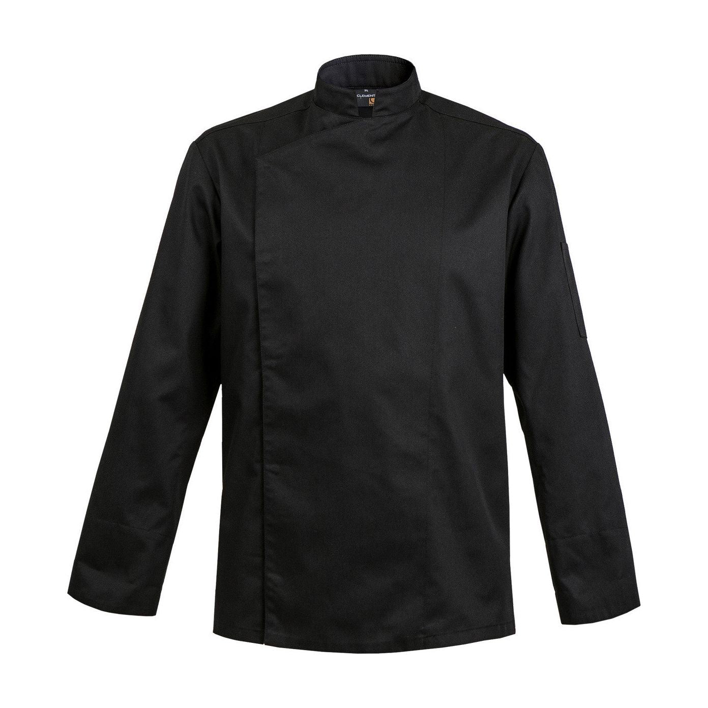 Veste de cuisine Firenze Noir Longues T00 - UE XS-40/42 - US 31/33 - Clement Design - Veste cuisine homme - FIRENZE NOIR ML T00 - La Guilde Culinaire