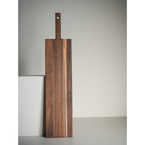 Planche à Poignée ( 28’’ x 6’’ x 0,75’’ ) Noyer   - Arbol - Plateau de service - PL-041N - La Guilde Culinaire