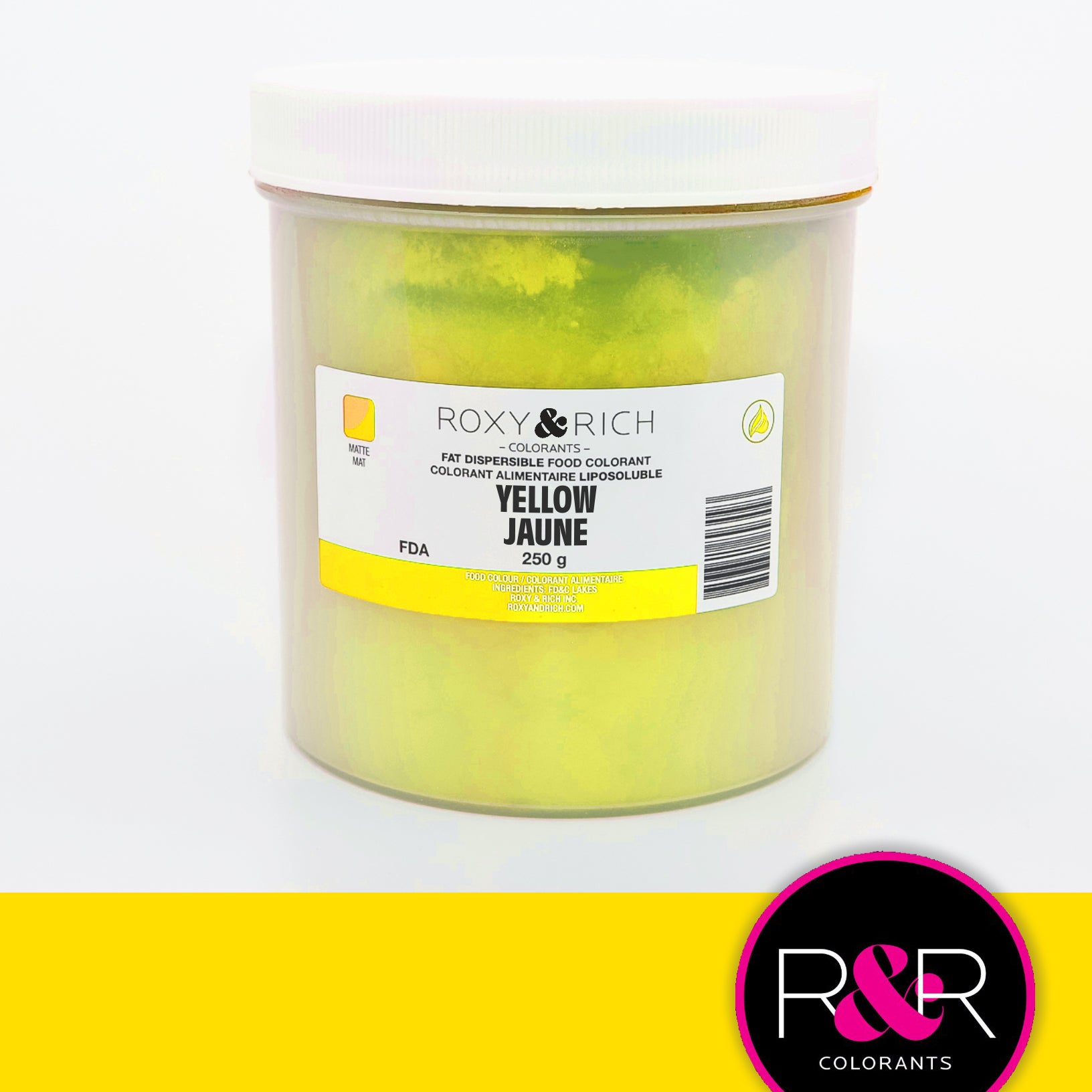 Colorant alimentaire Jaune E104 Poudre Liposoluble 15gColorant