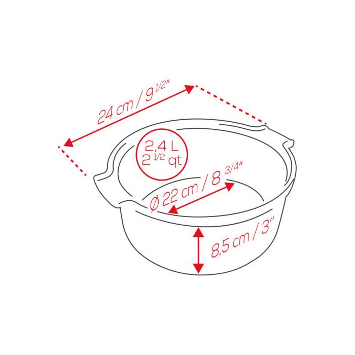 APPOLIA - Moule à soufflé en céramique Ardoise 22cm-8,6" - Peugeot    - Peugeot - Ramequin et moule à soufflé -  - La Guilde Culinaire