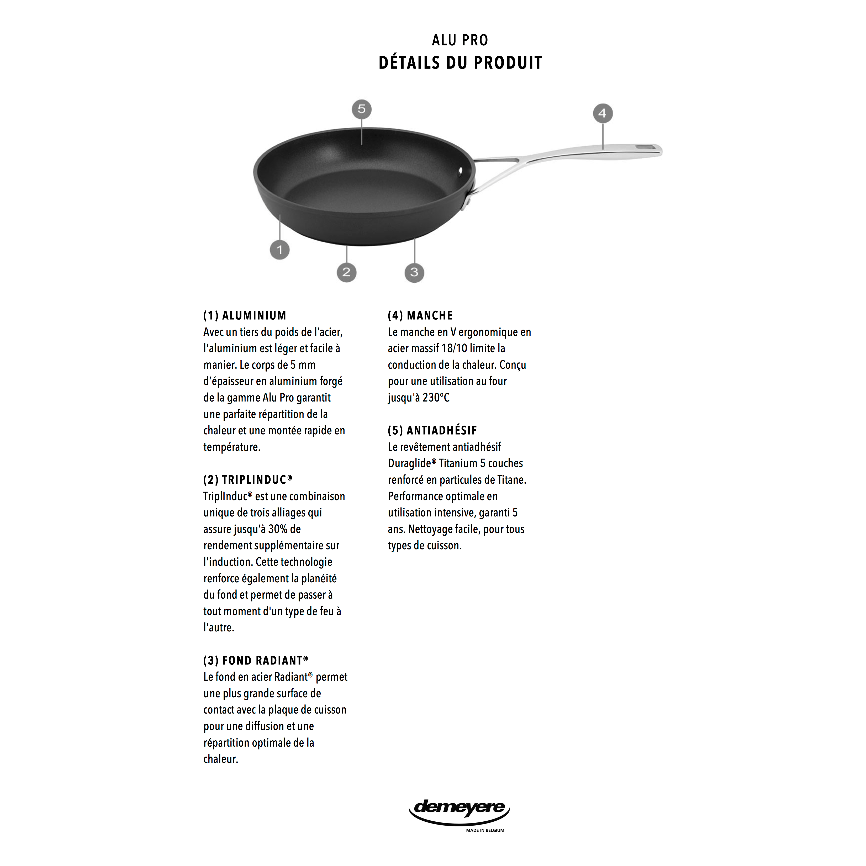 WOK ALUPRO anti-adhésive 30 cm    - Demeyere - Wok -  - La Guilde Culinaire