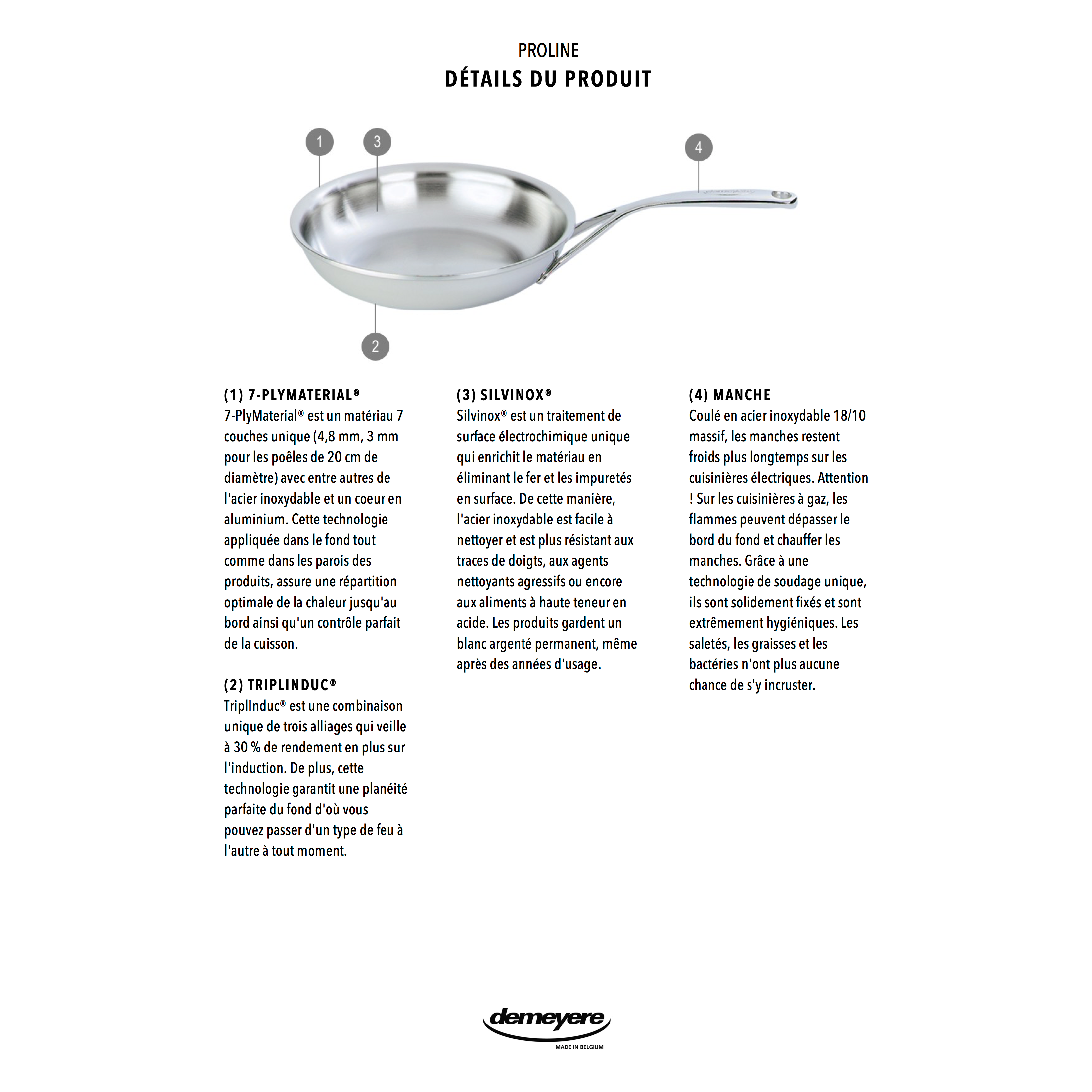 [ARCHIVE] Poêle à frire Proline 32cm (Imperfection Visuel) - Demeyere * - Demeyere - Poêle - - La Guilde Culinaire